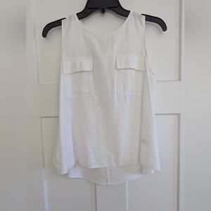 Ladies White Cremieux Sleeveless Top Size XS